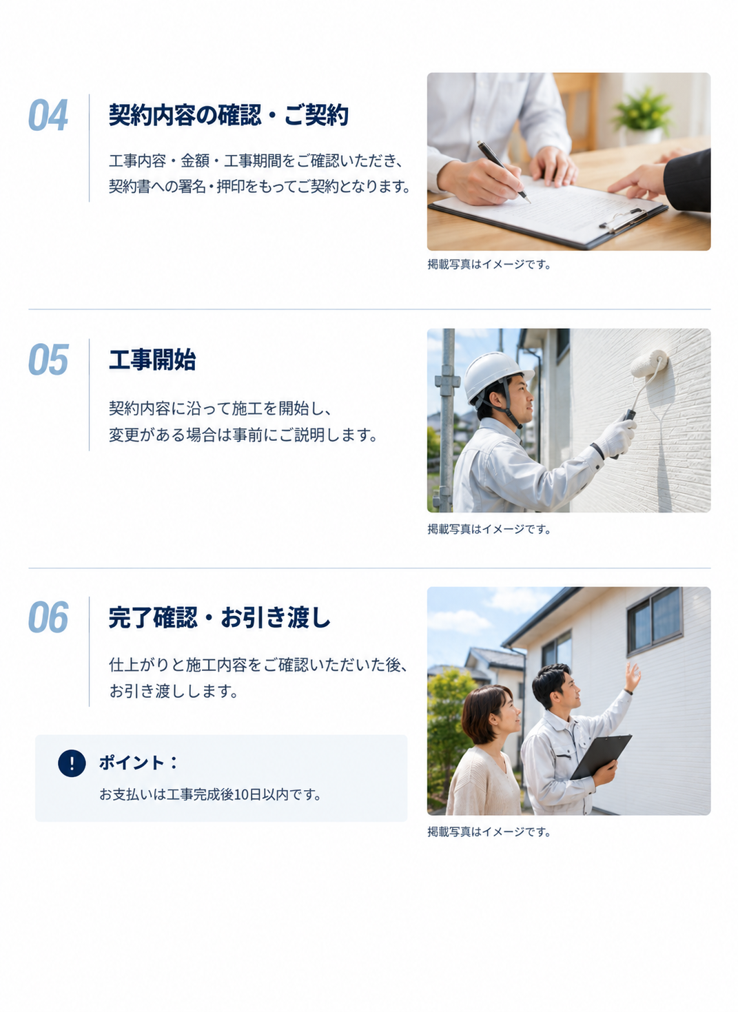 契約書を確認するイメージ